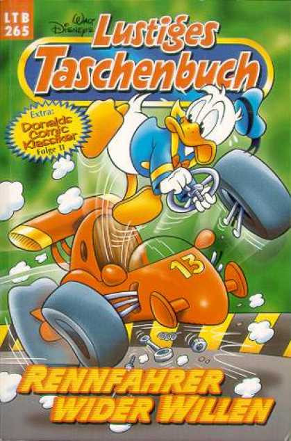 Lustiges Taschenbuch 267 - Walt Disney - German Translation - Donald Duck - Issue 265 - Racecar