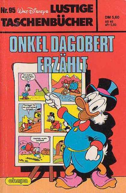 Lustiges Taschenbuch 95 - Duck - Easel - Tophat - Glasses - Comic Strip