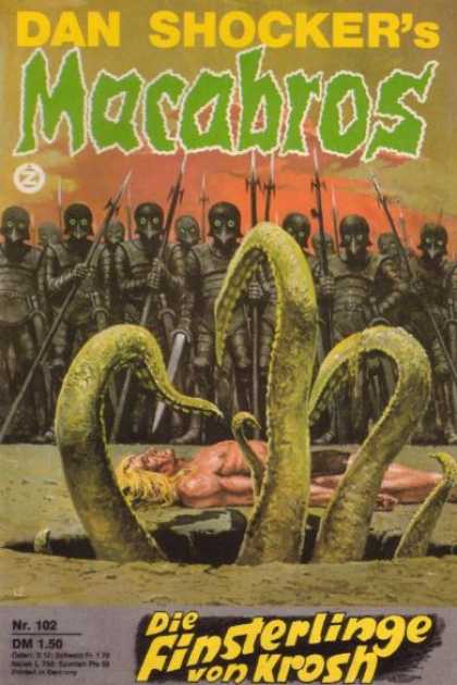 Macabros - Die Finsterlinge von Krosh - Dan Shocker - Man - Monster - Spear - Sword