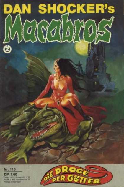 Macabros - Die Droge der Gï¿½tter - Dan Shockers - Die Droge Der Gotter - Woman - Alligator - Comic Book