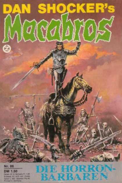 Macabros - Die Horron-Barbaren - Horse - Sword - Weapon - Dan Shocker - Skeletons