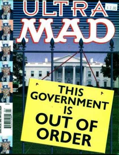 Mad Special 136 - Uncle Sam - Sign - White House - Government - Out Of Order