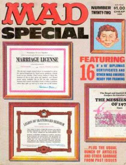 Mad Special 22 - Marriage License - Messies - Diplomas - Picture Frames - Certificates