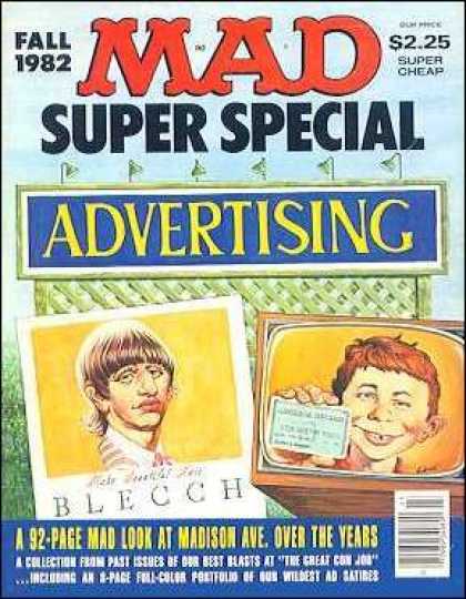 Mad Special 40 - Advertising - Blecch - Tvset - Fall 1982 - Super Cheap