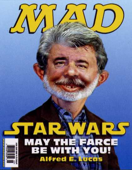 Mad Star Wars Covers - "A cover we didn't use," Mad staff says - Coat - Shirt - Grey Hair - Beard - Farce