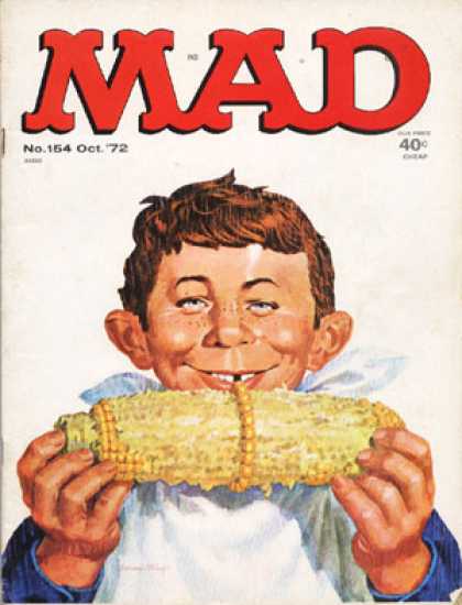 Mad 154 - Red Head - Boy - Freckles - Corn On The Cob - Smile