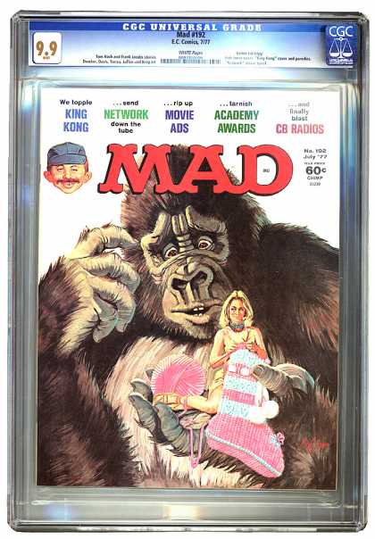 Mad 192 - Mad - July 77 - King Kong - Knitting Woman - Puzzled Ape