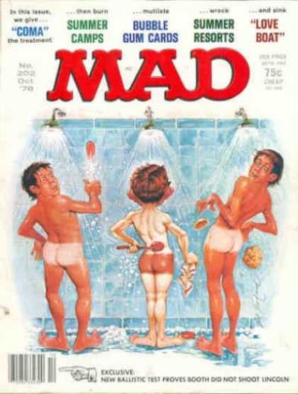 Mad 202 - Shower - Washing - Tan - Soap - Naked Men