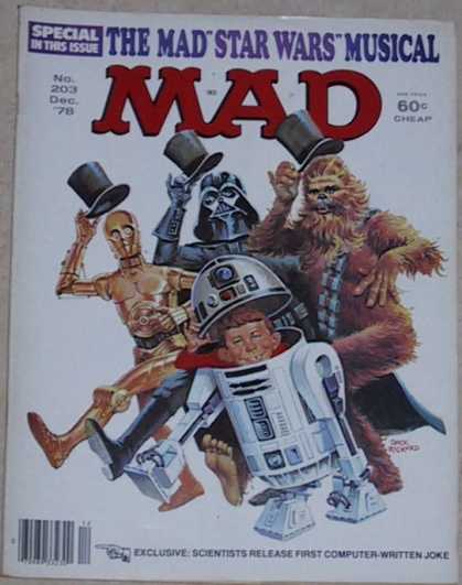Mad 203 - Star Wars - Love Your Neighbor - Be Happy - Release The Child In You - A World Of Fantasies