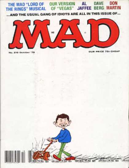 Mad 210 - Lord Of The Rings Musical - Vegas - Gang Of Idiots - Lawn Mower - Blue Shirt - Sergio Aragones