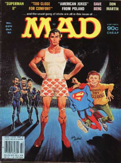 Mad 226 - Alfred E Neuman - Superman - Zod