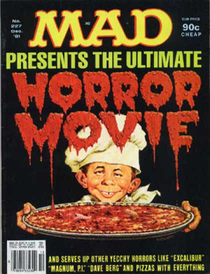 Mad 227 - Pizza - Horror Movie - Bakers Hat - Excalibur - Server