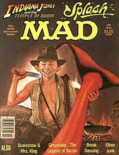 Mad 250 - Indiana Jones - Temple Of Doom - Splash - October - Knife