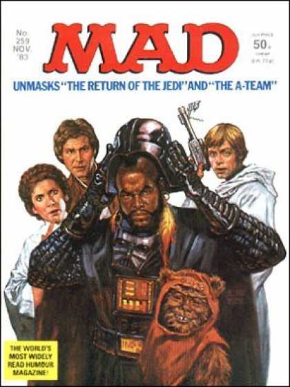 Mad 259 - Han Solo - Unmasks - The Return Of The Jedi - The A-team - Lea - Harvey Kurtzman, Will Elder