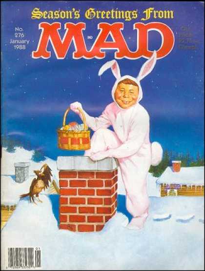 Mad 276 - Basket - Chimney - Rooftops - Snow - Rabbit Costume