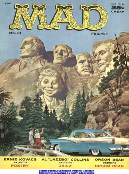 Mad 31 - Mount Rushmore - Lincoln - Roosevelt - Neuman - Kovacs