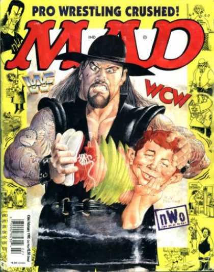 Mad 366 - Pro Wrestling Crushed - Wrestling - Wrestler - Nwo - Yellow