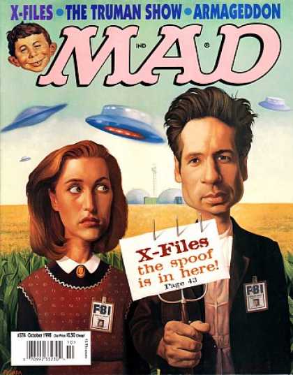 Mad 374 - X-files - American Gothic - The Truman Show - Armageddon - Spoof