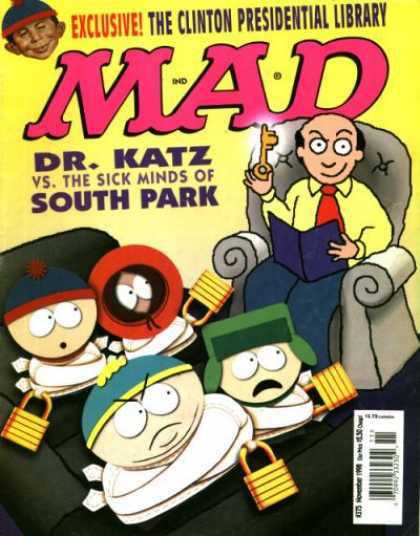 Mad 375 - Dr Katz - South Park - Key - Clinton - Armchai