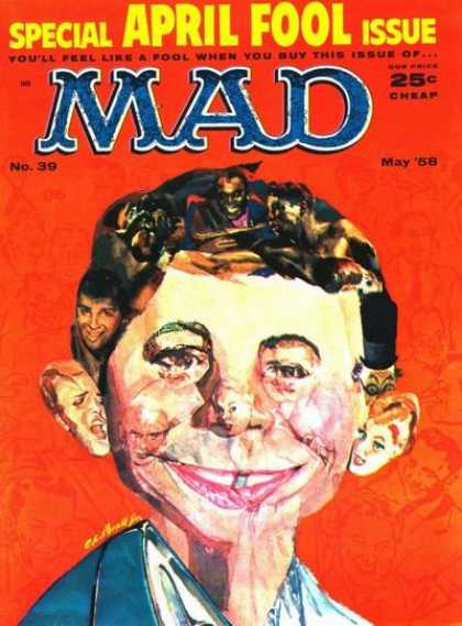 Mad 39 - April Food Issue - May 1958 - No 39 - Alfred E Neuman - Elvis