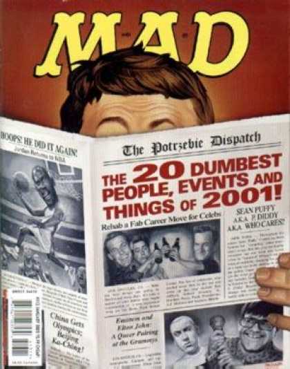 Mad 413 - Newspaper - Alfred Neuman - Michael Jordan - Dunk - Lists