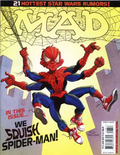 Mad 418 - Star Wars - Web - Spider-man - 8 Legged Spiderman - Alien Spiderman