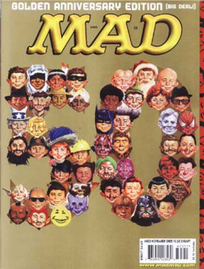 Mad 423 - 50 - Golden Anniversary - Alfred E Neuman - Faces - Personalities