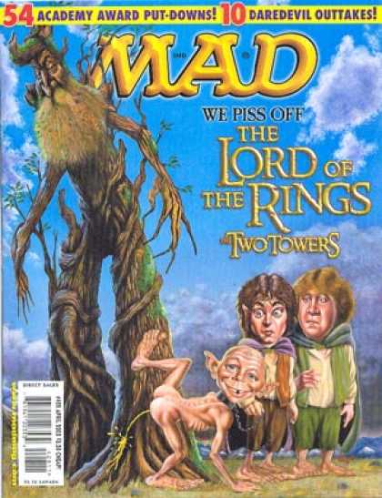 Mad 428 - Frodo - Sam - Gollum - Pee - Tree