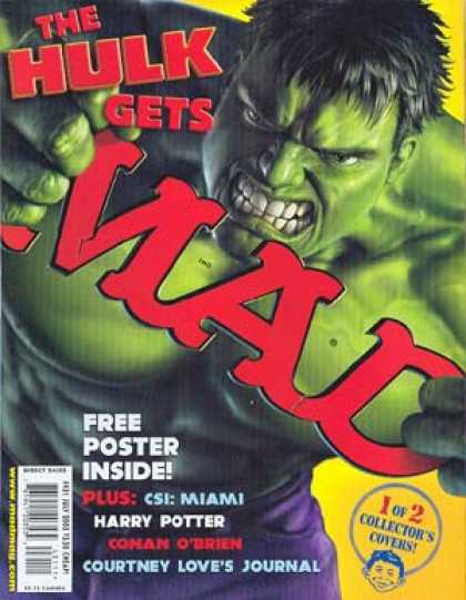 Mad 431 - Hulk - Green Monster - Mutant - Free Poster Inside - Harry Potter