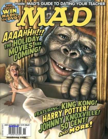 Mad 459 - King Kong - Bed - Curtains - Holiday Movies - Harry Potter