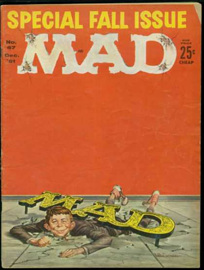 Mad 67 - Special Fall Issue - Cheap - Boy - Wall - Floor