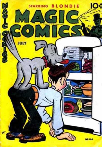 Magic Comics 108 - Dagwood - Dog - Fridge - Food - Containers