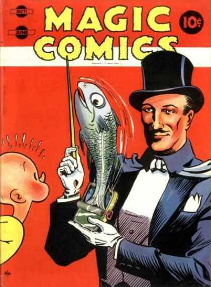 Magic Comics 11 - Magician - Fish - Pin - Show - No 22