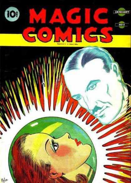 Magic Comics 18 - January - Drystal Ball - Face - Woman - Man