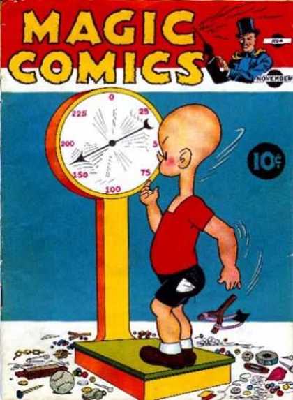 Magic Comics 4 - Scale - Untidy - Kid - Slingshot - Baseball