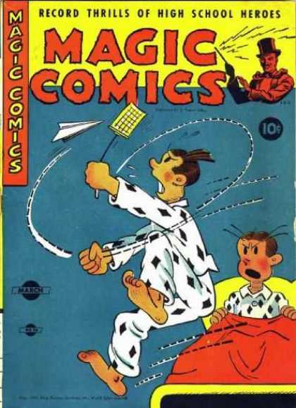 Magic Comics 56 - Flyswatter - Paper Airplane - Pajamas - 10 Cents - Bed