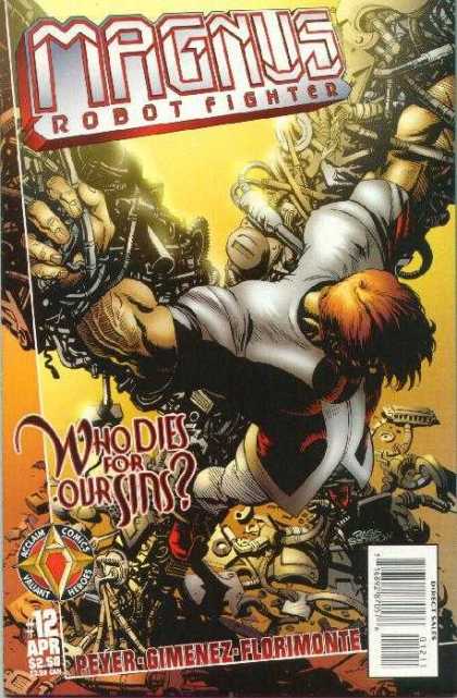 Who Dies For Our Sins - Metal Parts - Tied Up - Red Hair - X Figure - Ralph Morales Magnus Robot Fighter 12 - Who Dies For Our Sins - Metal Parts - Tied Up - Red Hair - X Figure - Ralph Morales