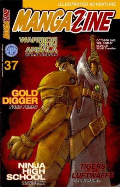 Mangazine 3 37 - Armor - Giant Weapon - Gold Digger - Warrior Nun Areala - October 2002