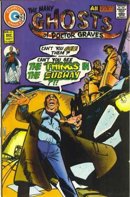 Many Ghosts of Dr. Graves 43 - Subway - Train - Crowd - Ghost Stories - Charlton - Joe Staton
