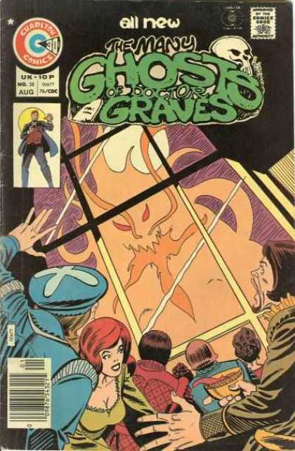 Many Ghosts of Dr. Graves 58 - Charlton - Charlton Comics - Ghosts Of Doctor Graves - Monster - Monster In Window