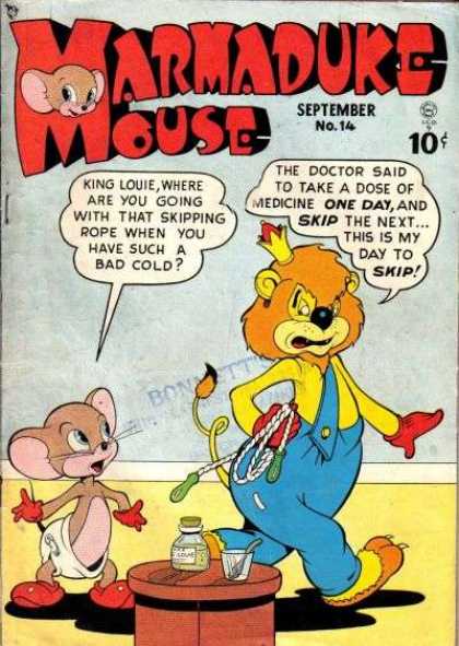 Marmaduke Mouse 14 - King Louie - Skipping Rope - Bad Cold - Medicine - Diaper