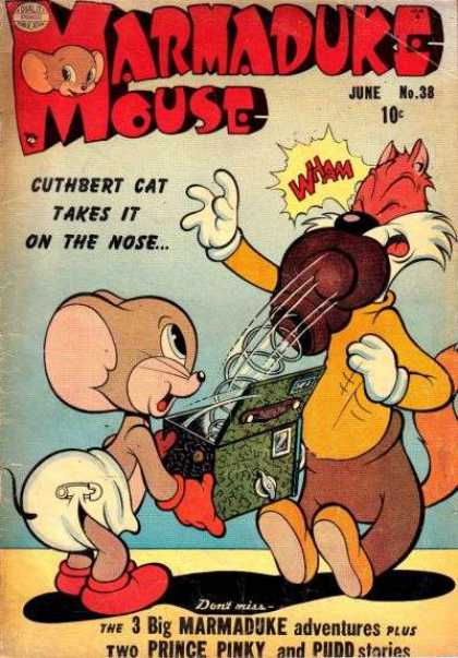 Marmaduke Mouse 38 - Cuthbert Cat - Boxing Glove - Jack-in-the-box - Prince Pinky - Pudd