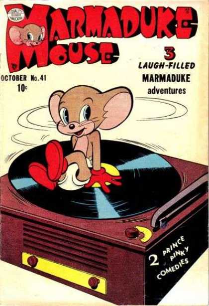 Marmaduke Mouse 41 - Turntable - Lp - Spinning - Gloves - Record Player