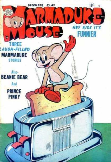 Marmaduke Mouse 43 - Marmaduke - Beanie Bear - Prince Pinky - December - Master-toaster