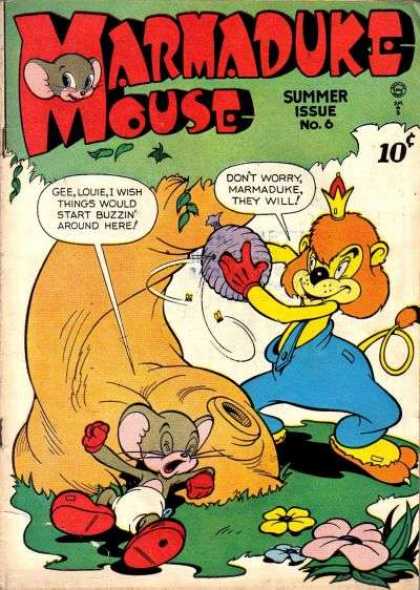 Marmaduke Mouse 6 - 10 Cents - Tree - Summer Issue - Speech Bubble - Beehive