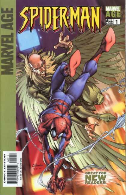 Marvel Age Spider-Man 1 - Spiderman - Computers - Eagle Man - Fighting - Megamag
