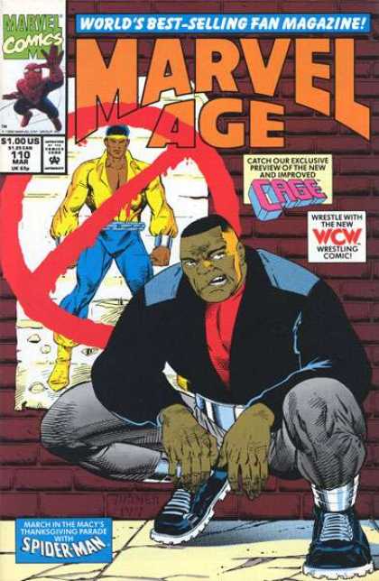 Marvel Age 110 - Fan Magazine - Marvel Age - Cage - Marvel Comics - Wcw