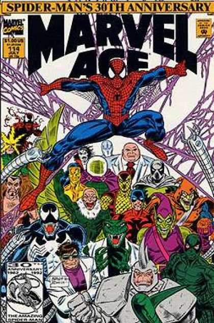 Marvel Age 114 - July - Spider-man - Superhero - 30th Anniversary - Comics Code Authority - Mark Bagley