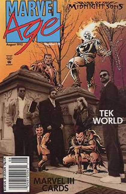 Marvel Age 115 - Midnight Sons - Lasso - Tek World - Marvel Iii Gards - Sword - Ron Garney
