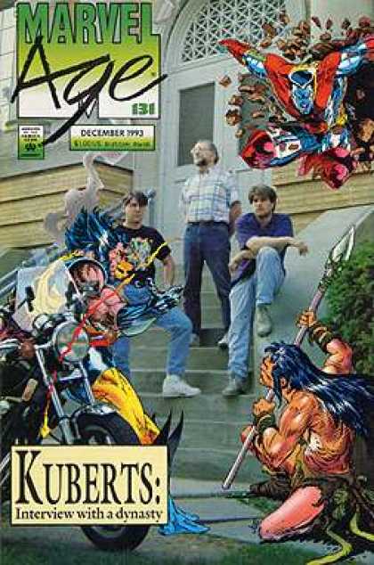 Marvel Age 131 - Kuberts - Comics And Real People - Wolverine - Number 131 - Motorcycle - Adam Kubert, Andy Kubert